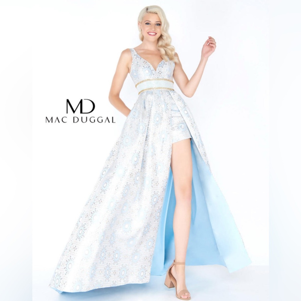 Mac Duggal Light Blue Gown